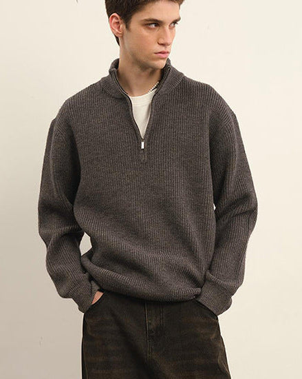 Maglione da uomo Mezza Zip in Lana | Rowan, immagine 6