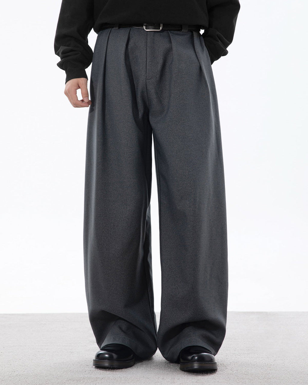 Pantaloni Larghi da uomo con Pinces in Cotone | Rowan, immagine 3