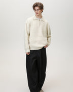Maglione da uomo Serafino Oversize in Misto Lana | Rowan, immagine 7