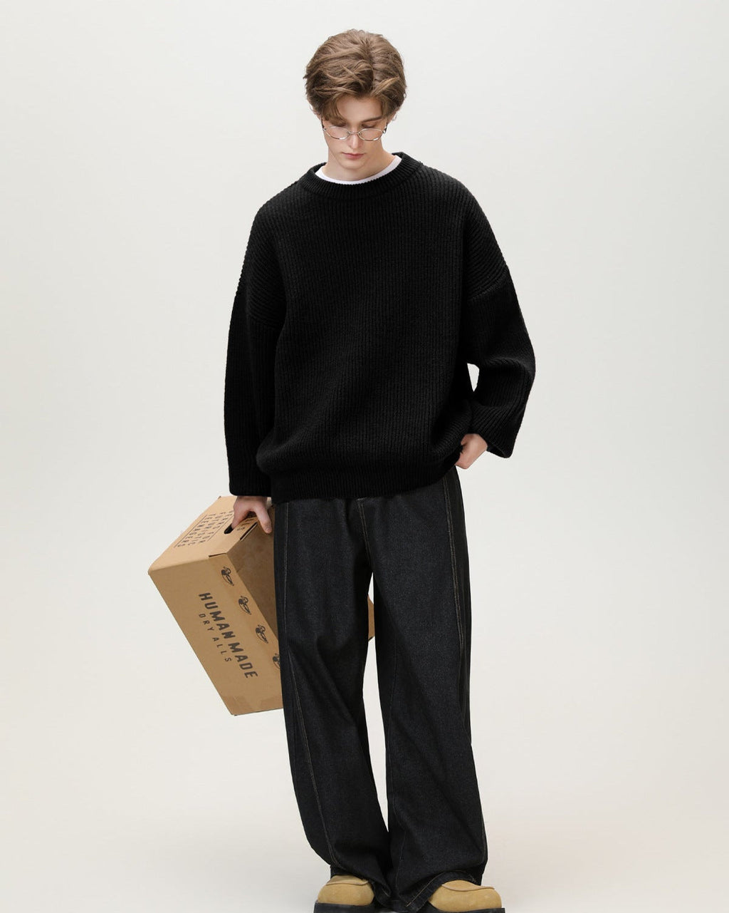 Maglione da uomo Oversize Girocollo Comodo | Rowan, immagine 4