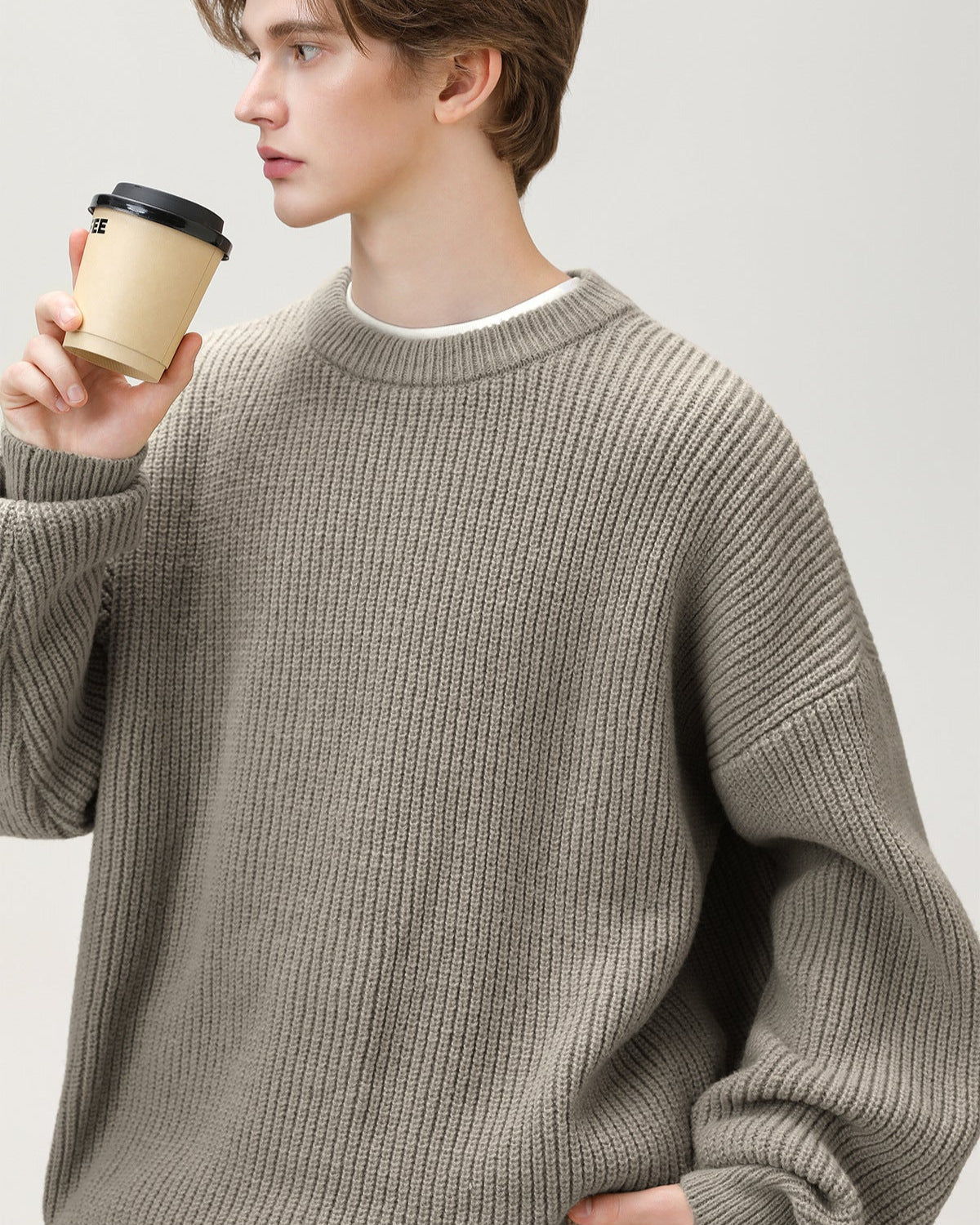 Maglione da uomo Oversize Girocollo Comodo | Rowan, immagine 2