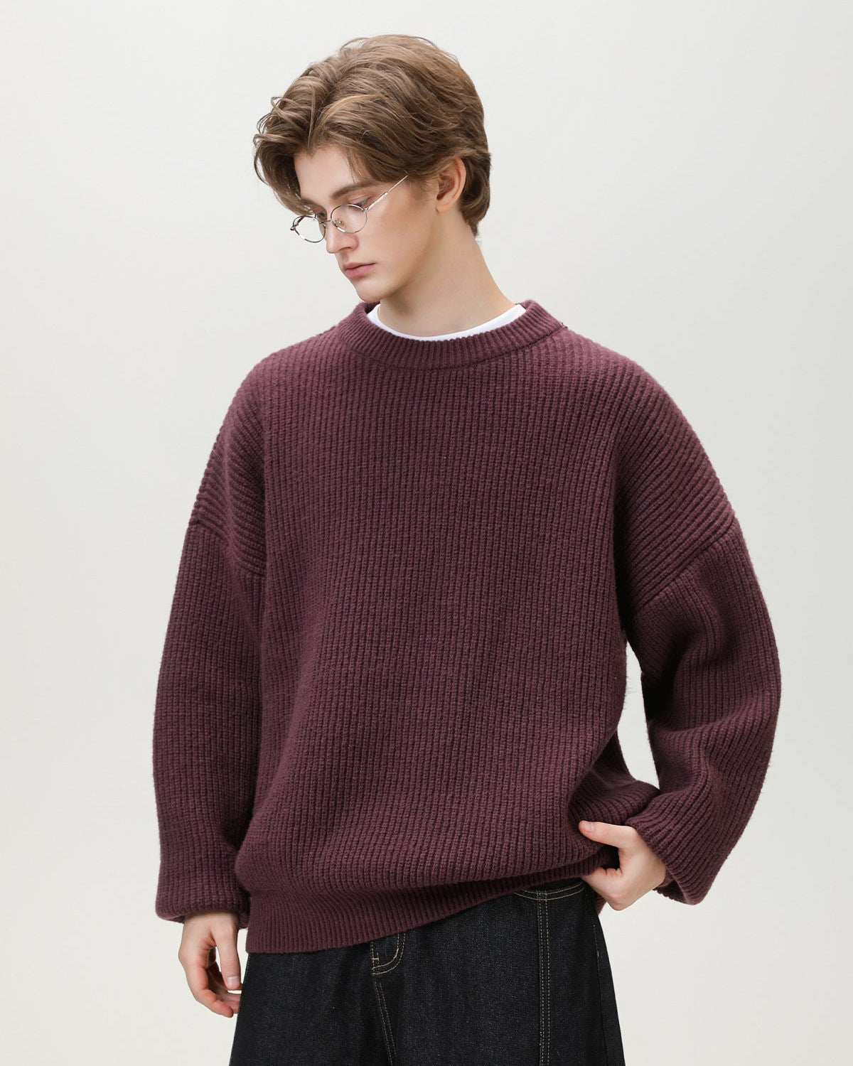 Maglione da uomo Oversize Girocollo Comodo | Rowan, immagine 9